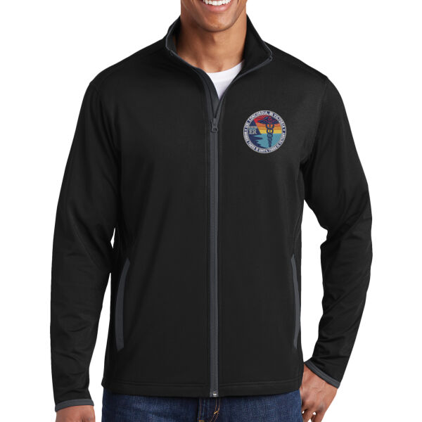 Sport Wick ® Stretch Contrast Full Zip Jacket Thumbnail